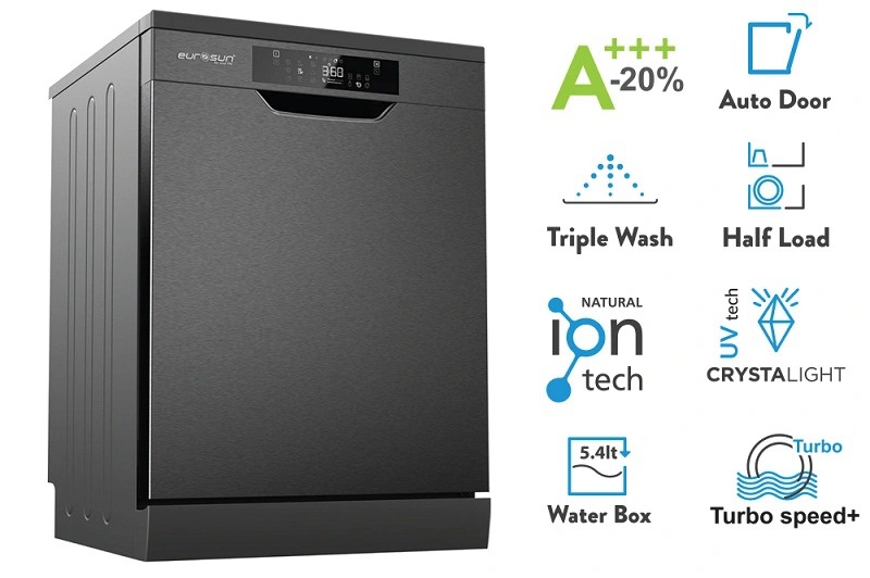 Máy rửa bát rửa chén Eurosun chính hãng SMS80EU15E - Hình ảnh 3