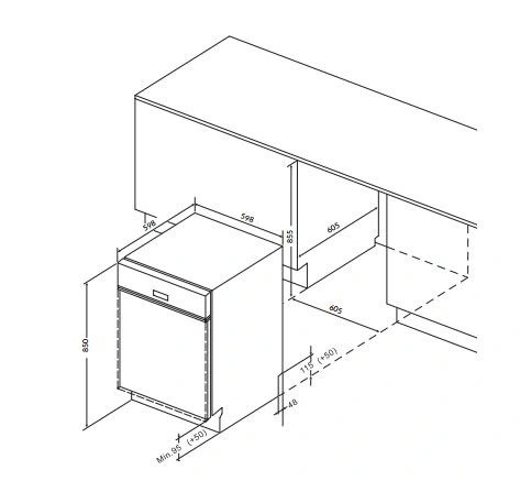 Máy rửa bát rửa chén Eurosun chính hãng SMS80EU15E - Hình ảnh 4